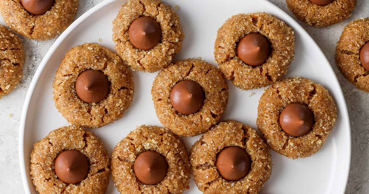 Healthy Grain-Free Peanut Butter Blossoms: Paleo & Vegan